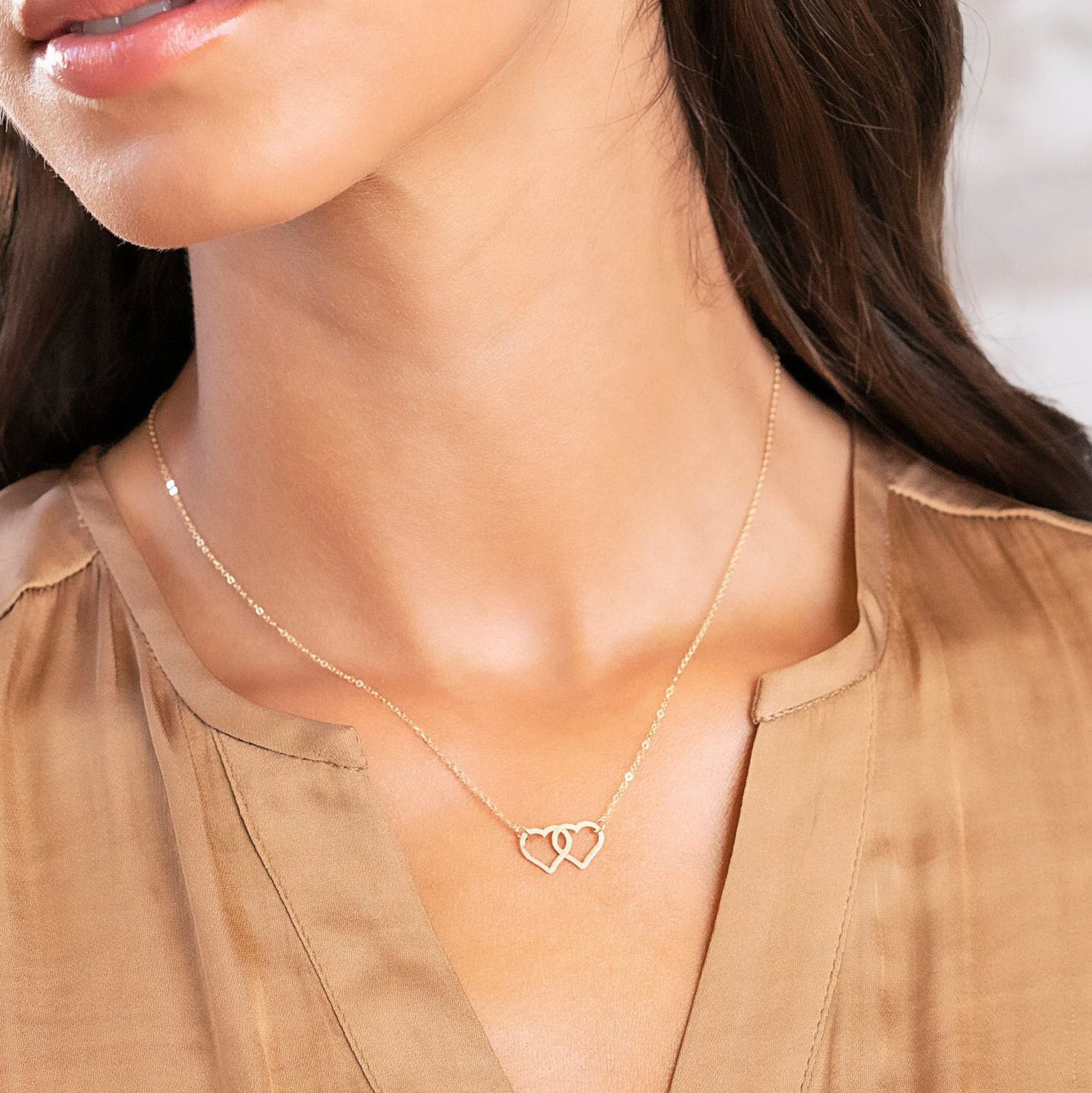 Two Heart 925 Sterling Silver Pendant