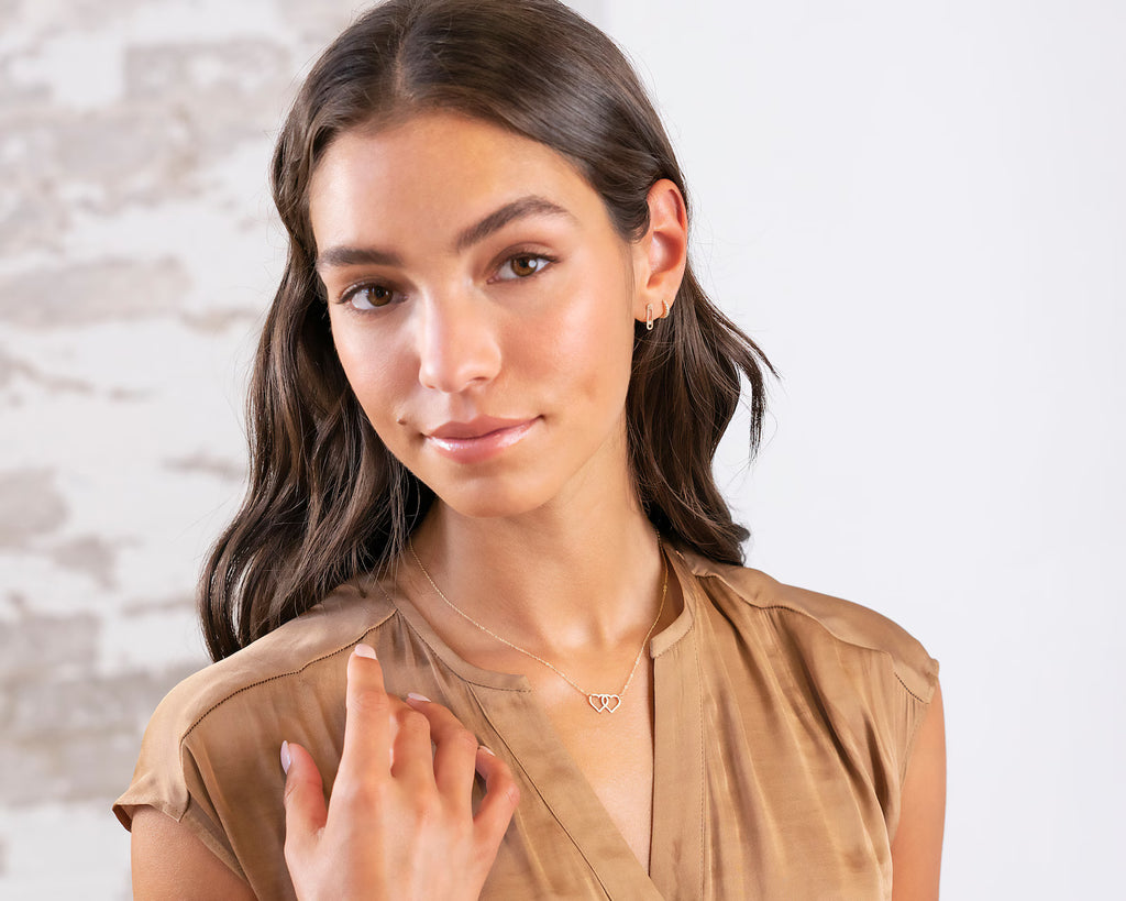 Two Heart 925 Sterling Silver Pendant