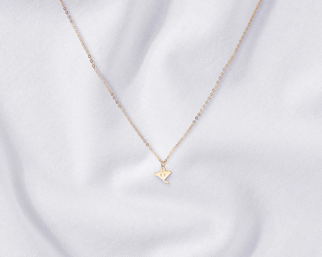 Manta Ray Necklace Stingray 925 Sterling Silver Pendant