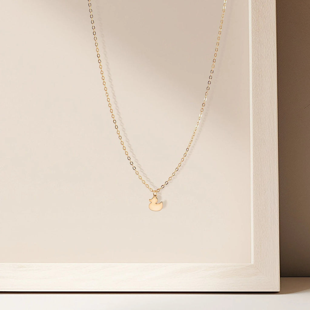 Rubber Ducky Dainty 925 Sterling Silver Pendant