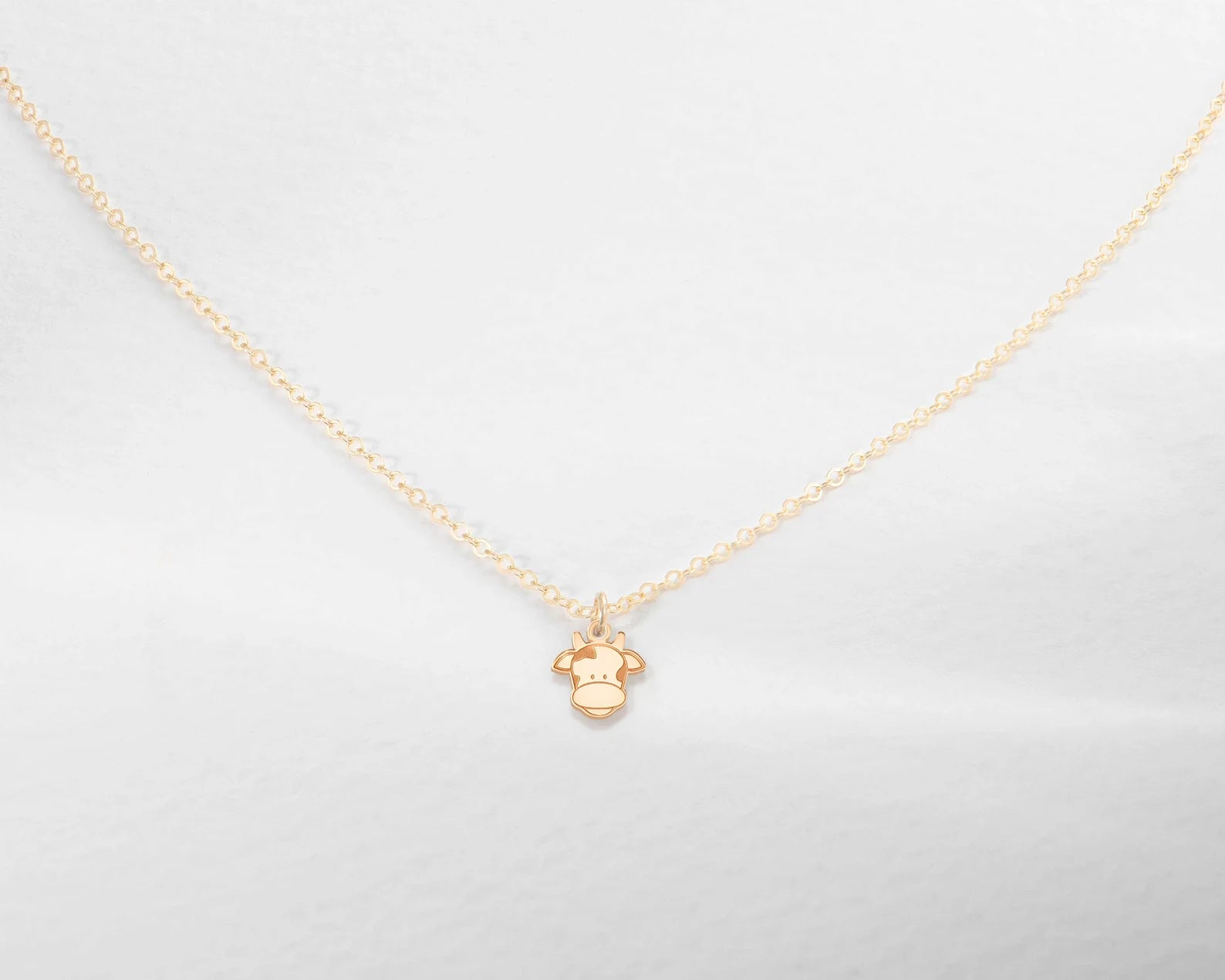 Cute Cow Charm 925 Sterling Silver Pendant