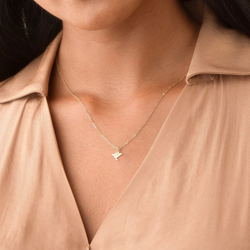 Manta Ray Necklace Stingray 925 Sterling Silver Pendant