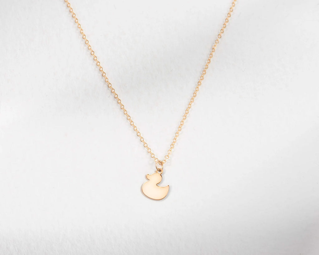 Rubber Ducky Dainty 925 Sterling Silver Pendant