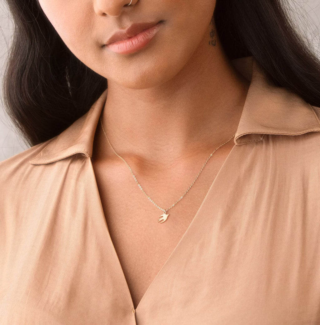 Swallow Bird 925 Sterling Silver Pendant