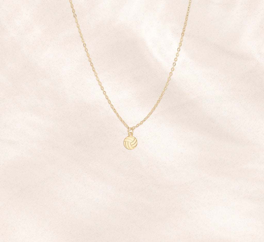 Volleyball Necklace Sports Jewellery 925 Sterling Silver Pendant