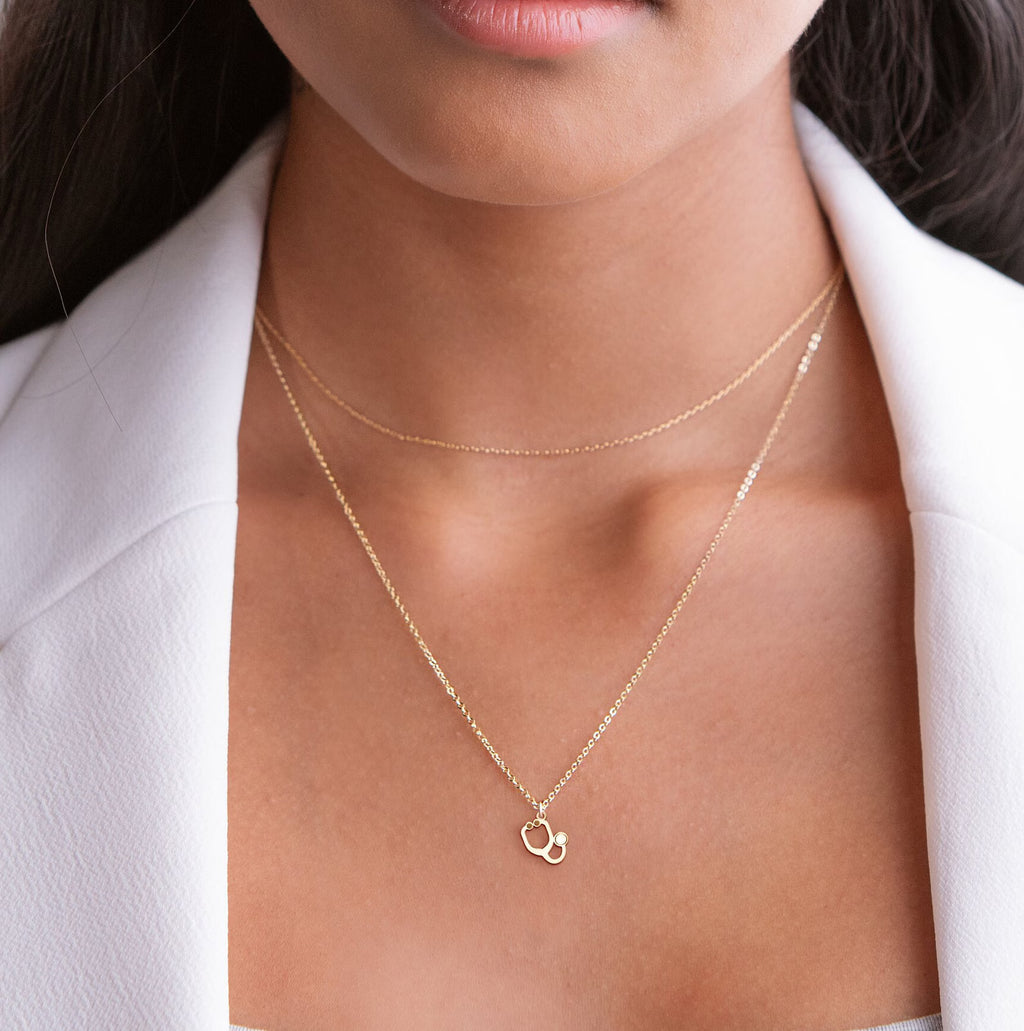Stethoscope Doctor 925 Sterling Silver Pendant