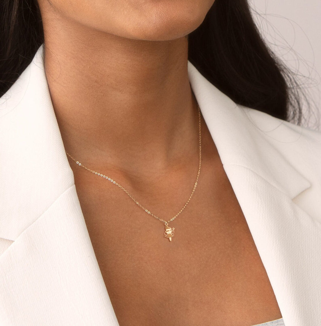 Tiny Girls Fairy 925 Sterling Silver Pendant