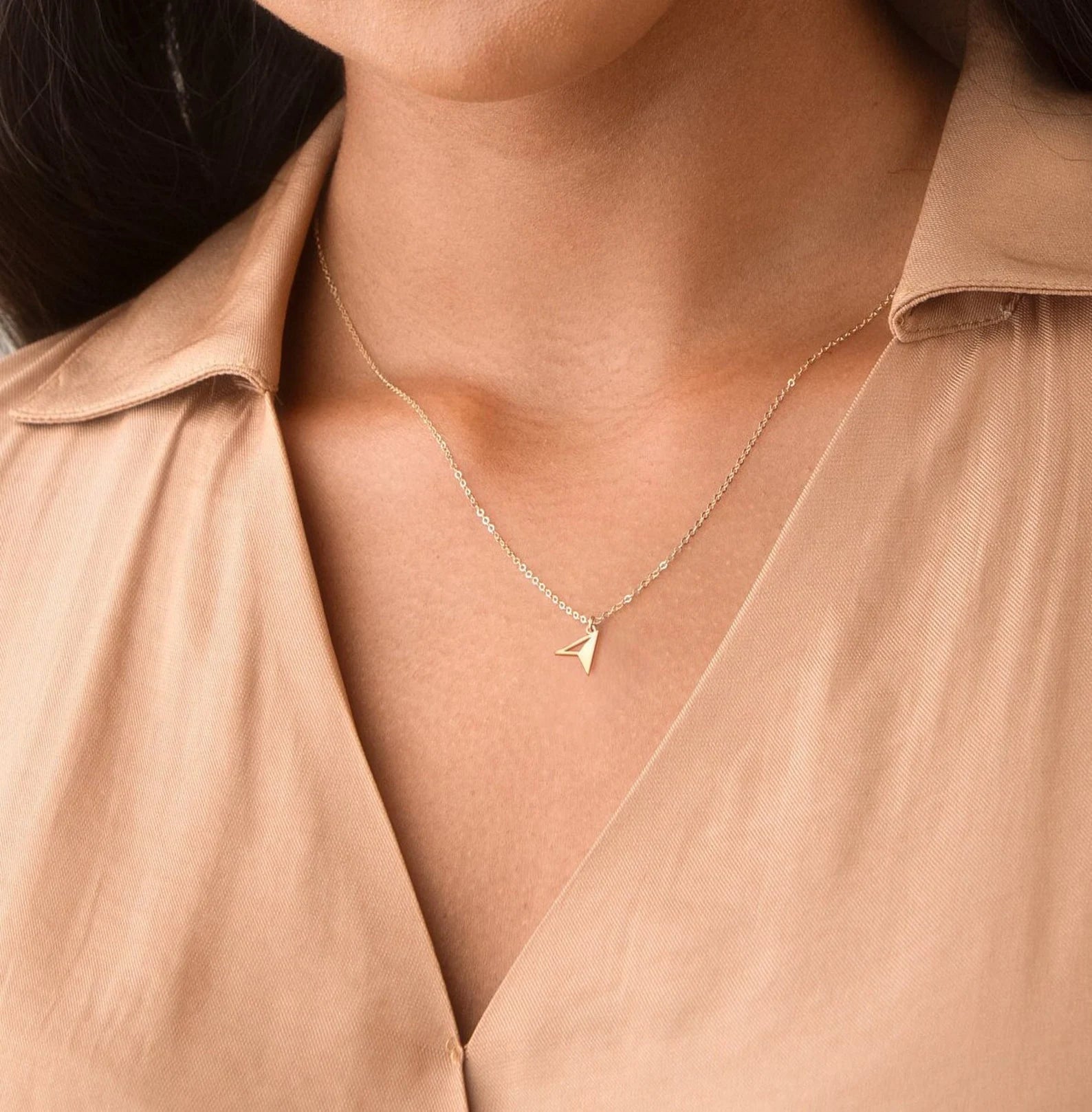 Compass Necklace  925 Sterling Silver Pendant