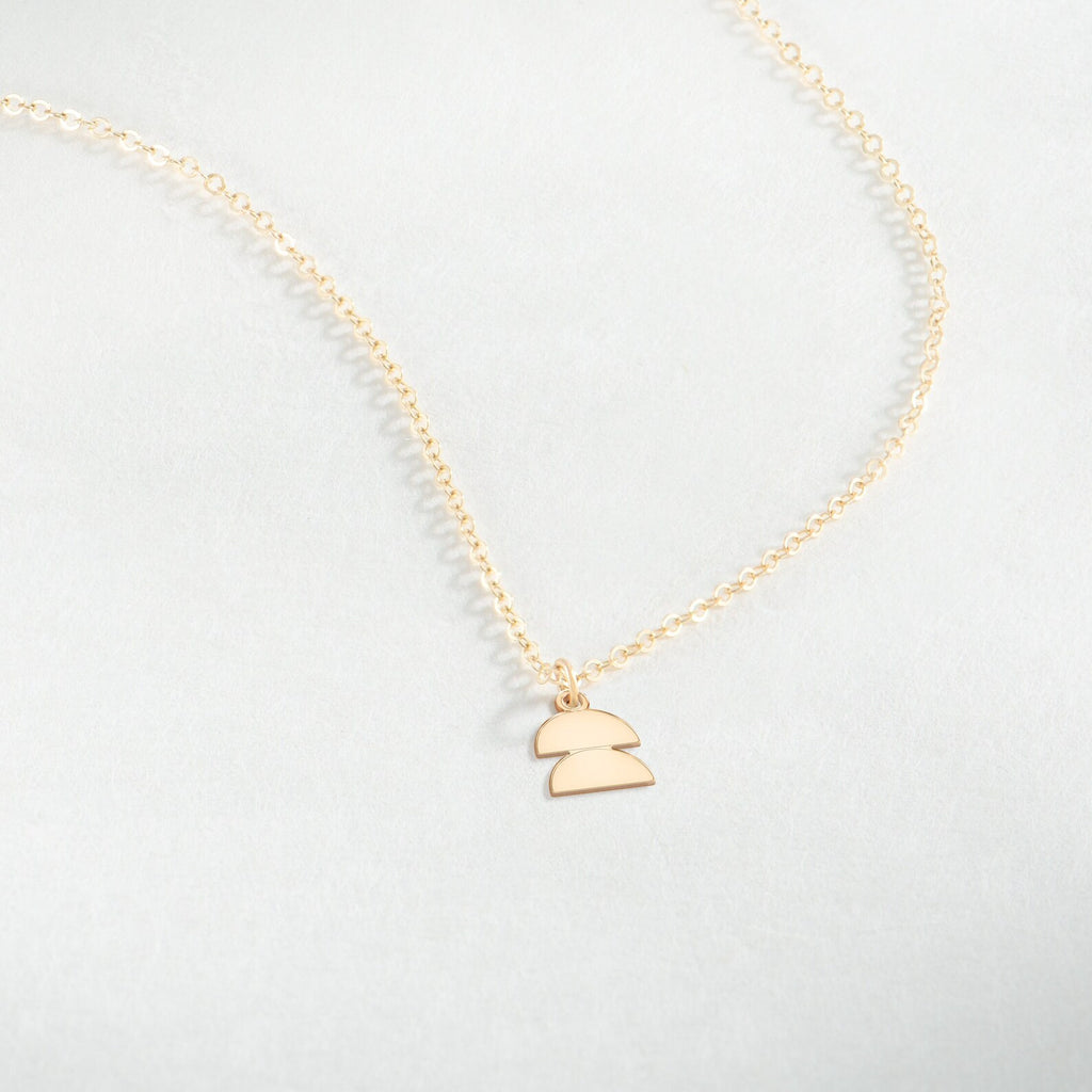 Geometry 2 Domes 925 Sterling Silver Pendant