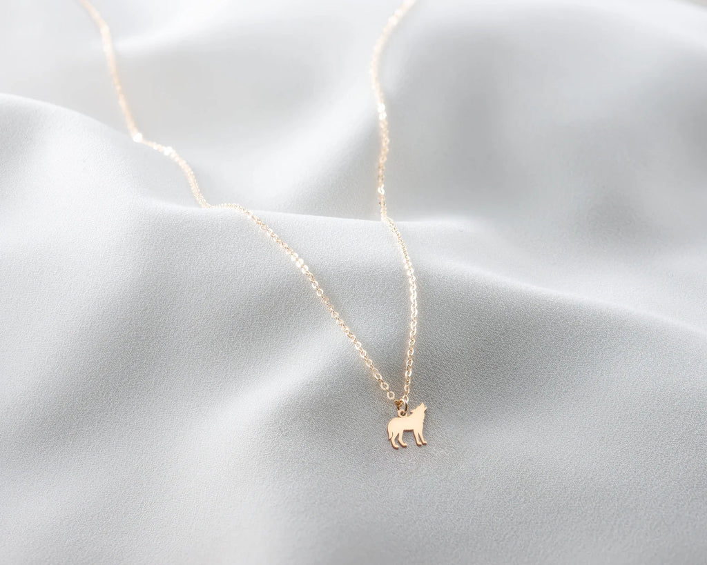 Wolf Animal Dainty 925 Sterling Silver Pendant