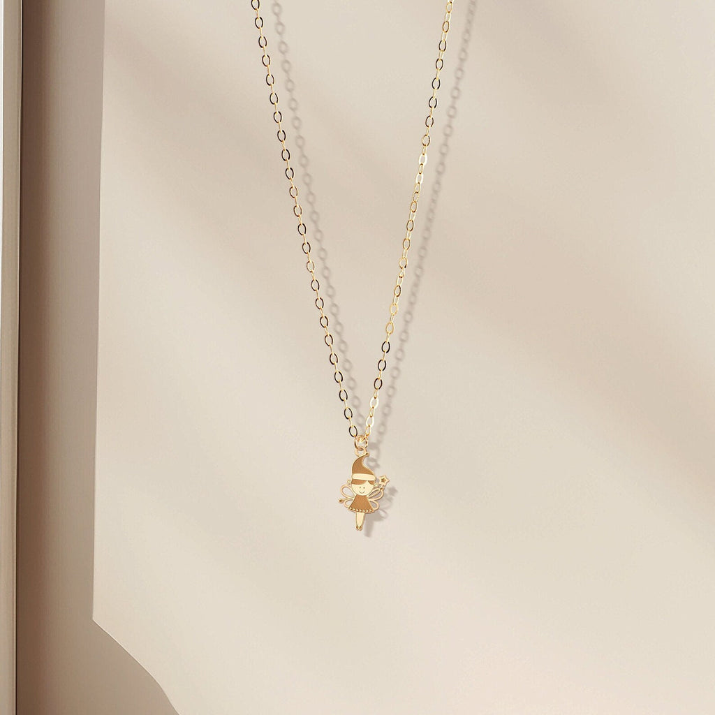 Tiny Girls Fairy 925 Sterling Silver Pendant