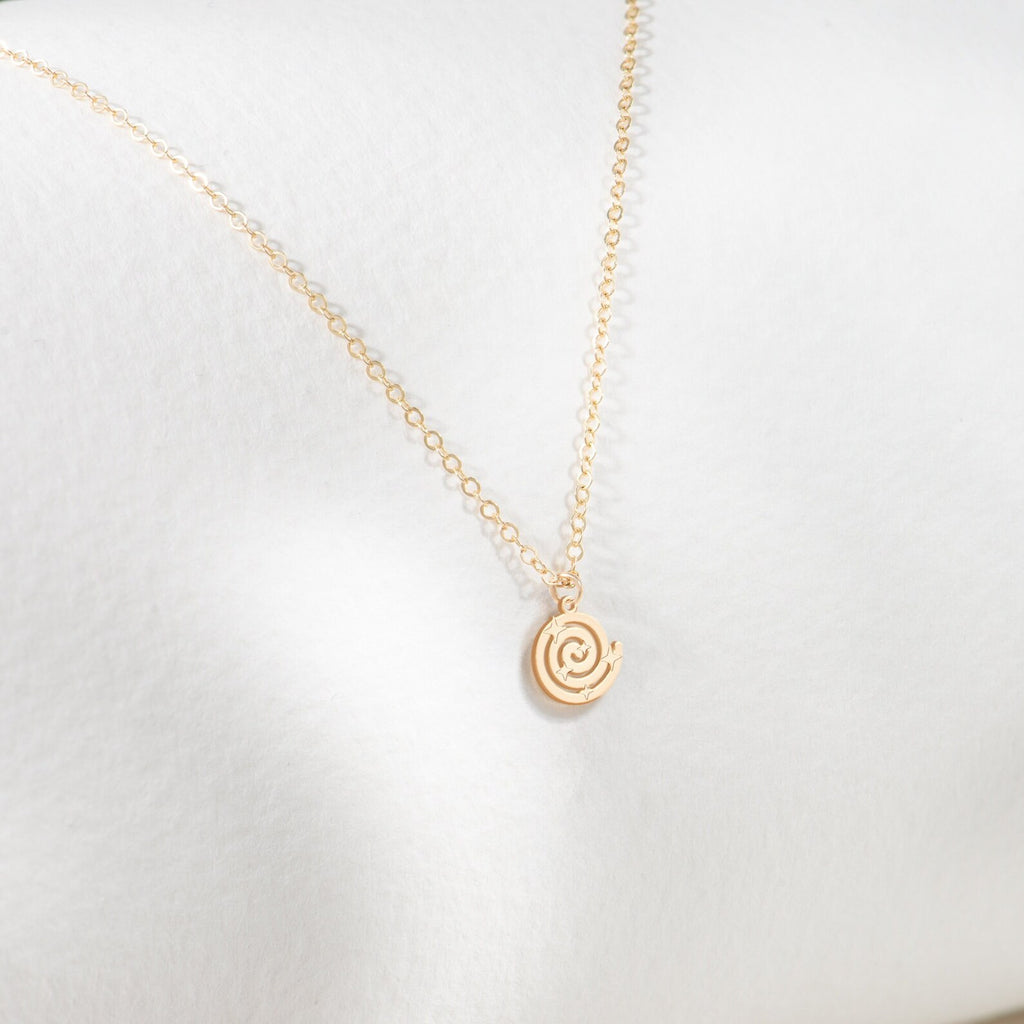 Celestial Spiral Stars 925 Sterling Silver Pendant