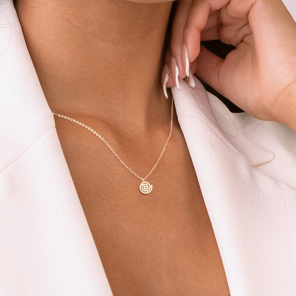 Celestial Spiral Stars 925 Sterling Silver Pendant