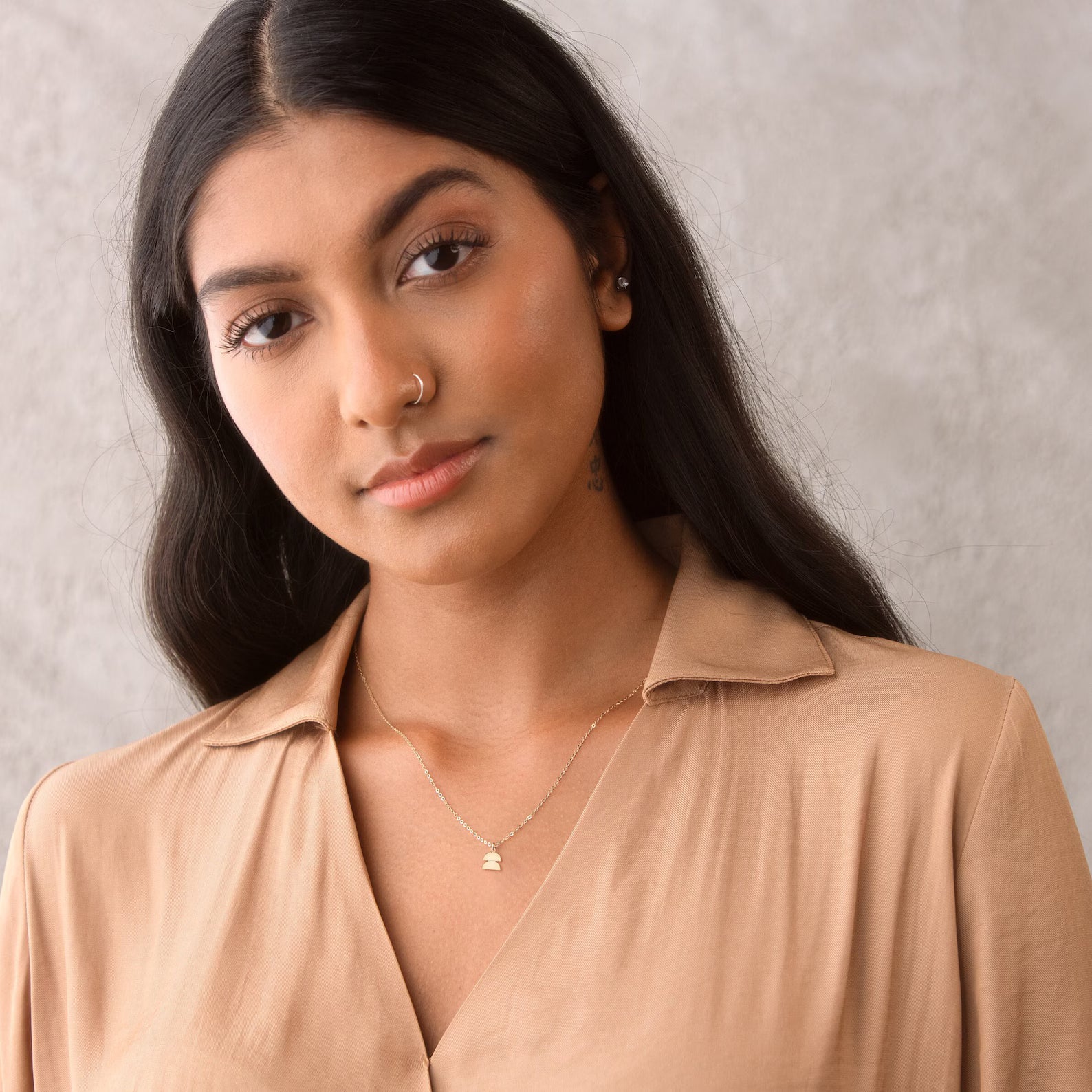 Geometry 2 Domes 925 Sterling Silver Pendant