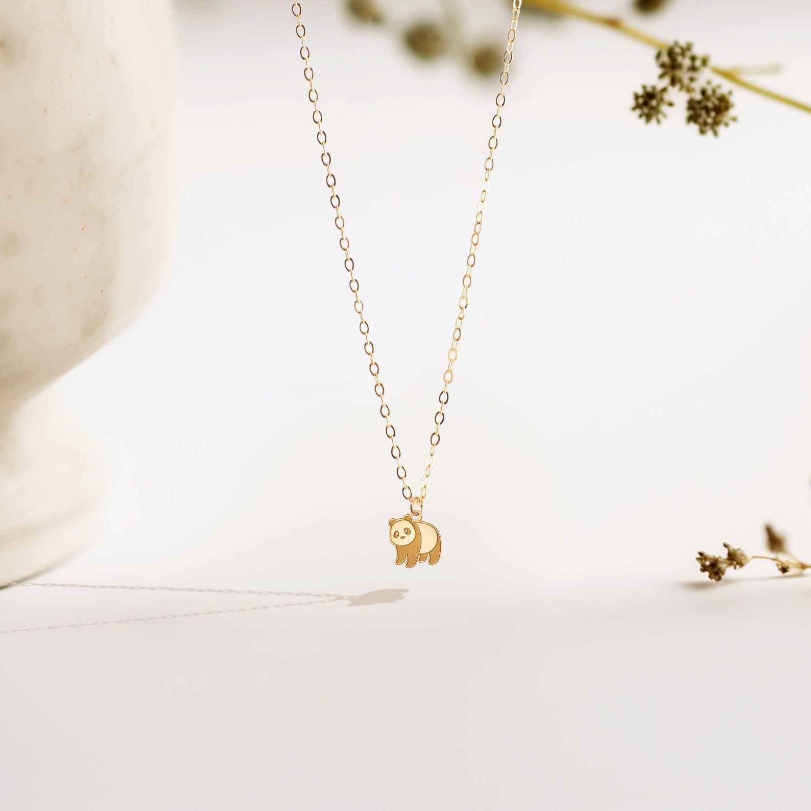 Panda Dainty Animal 925 Sterling Silver Pendant