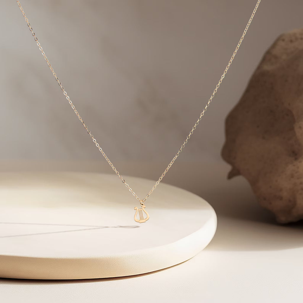 Harp Necklace Music 925 Sterling Silver Pendant
