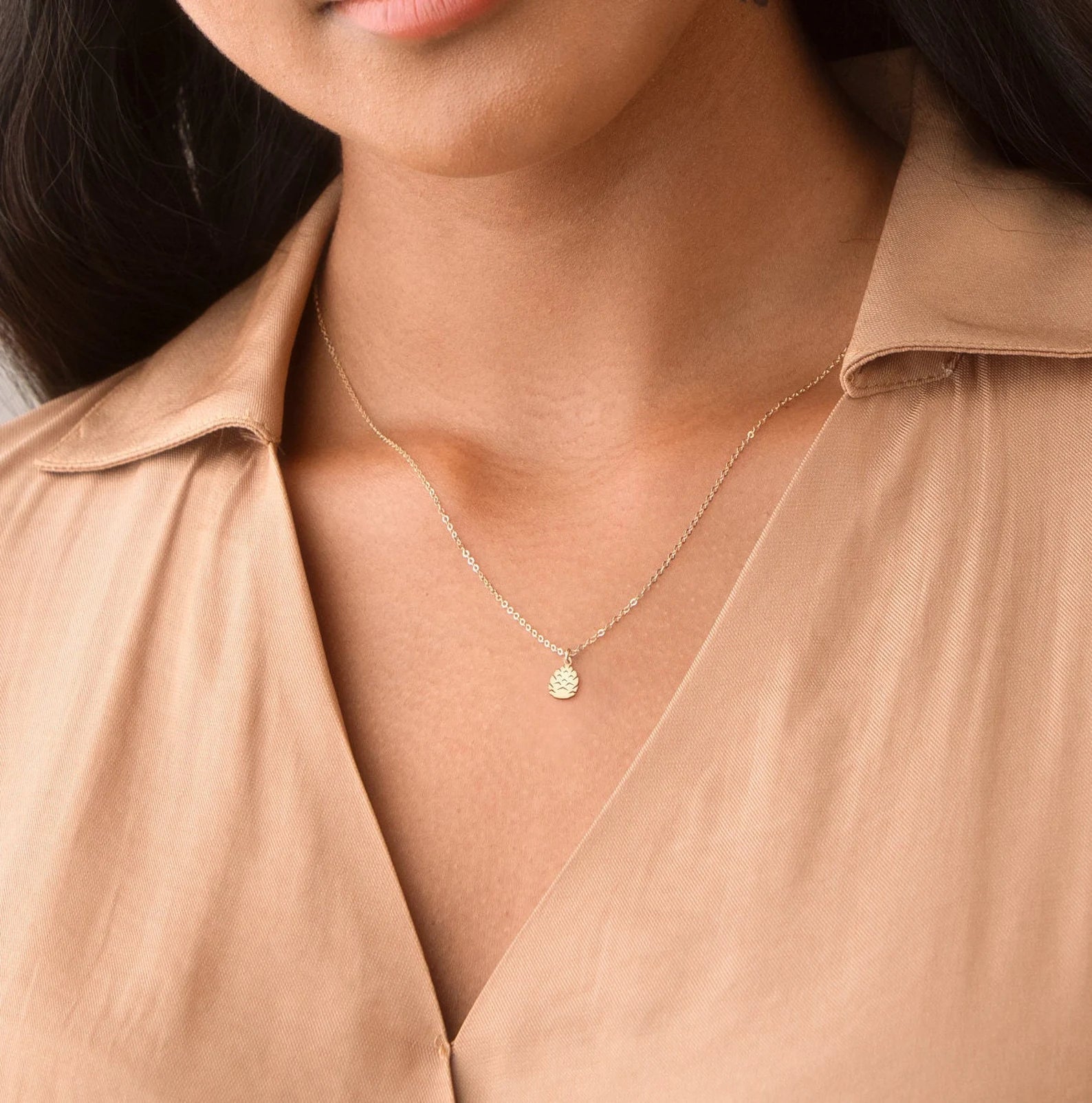 Pinecone 925 Sterling Silver Pendant