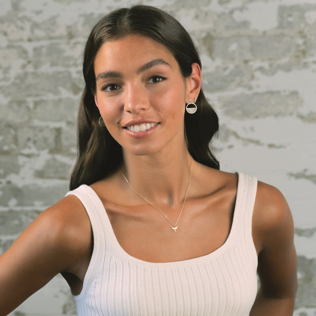 Phoenix Bird Dainty Charm 925 Sterling Silver Pendant