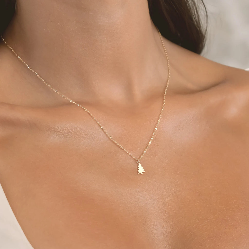 Pine Tree Pendant Nature Jewelry 925 Sterling Silver Pendant