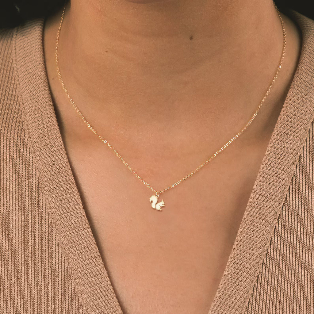 Squirrel Charm 925 Sterling Silver Pendant