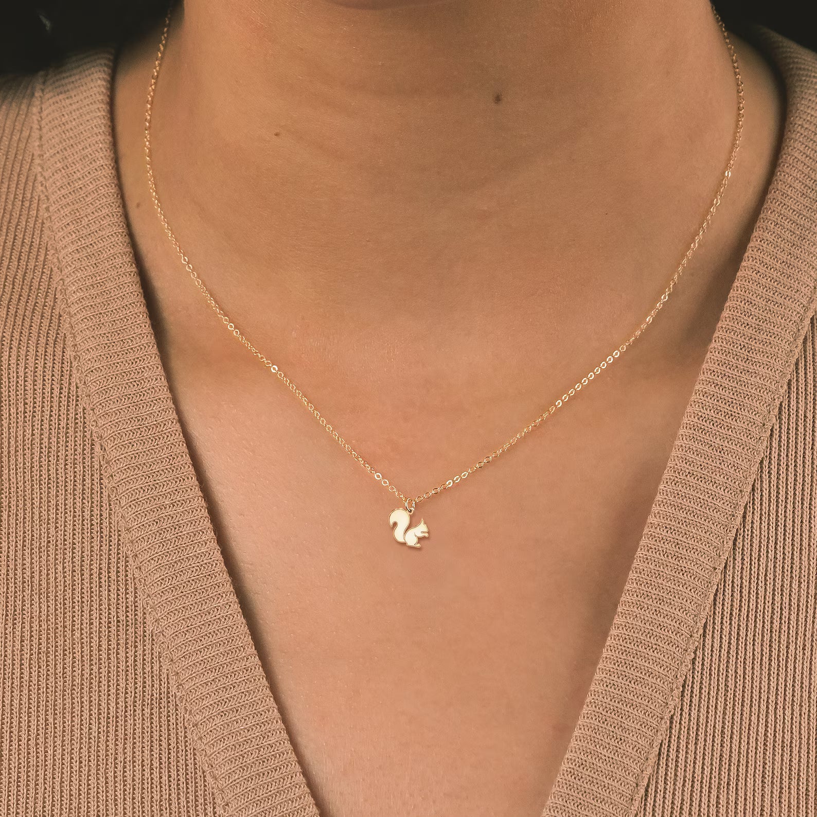 Squirrel Charm 925 Sterling Silver Pendant