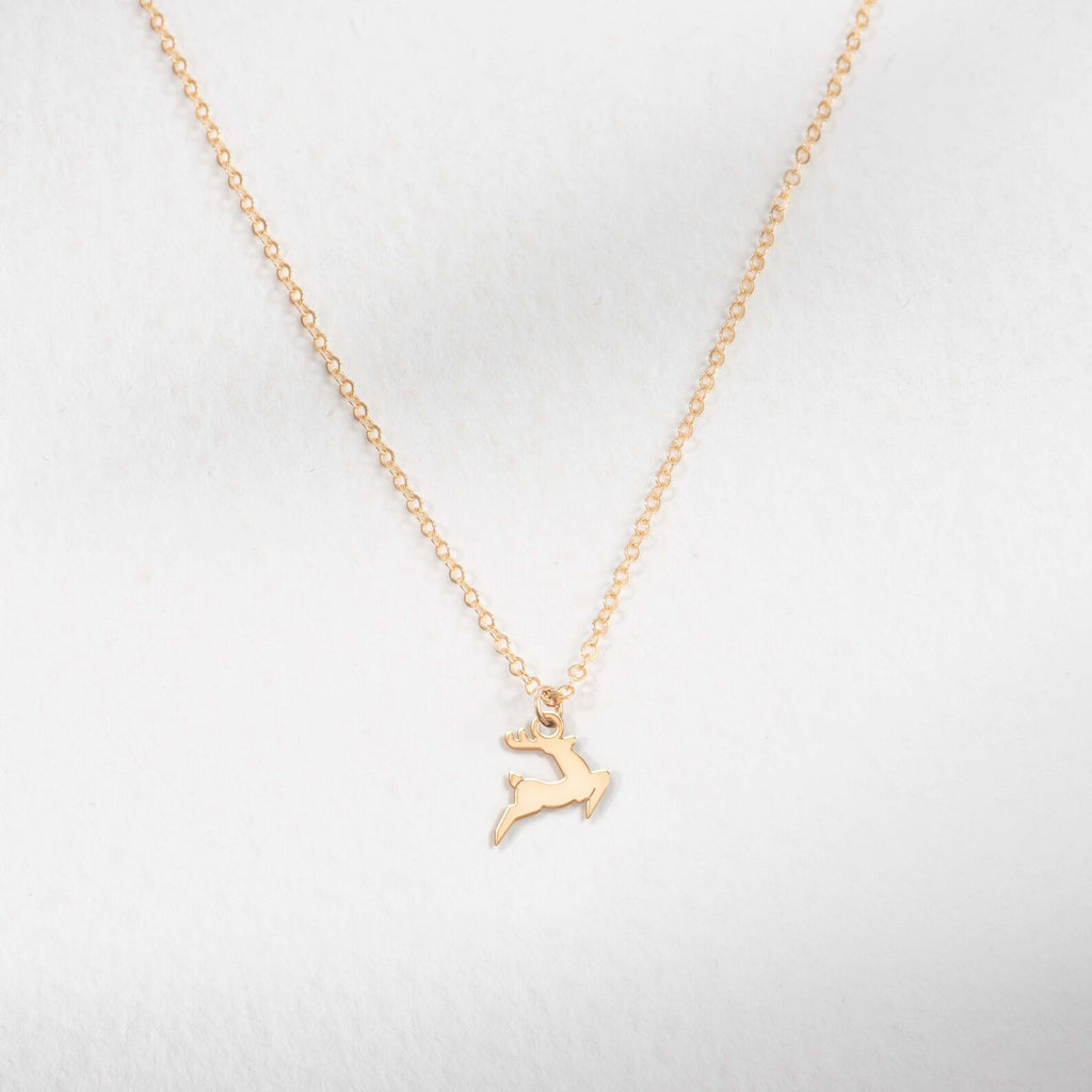 Reindeer dainty 925 Sterling Silver Pendant