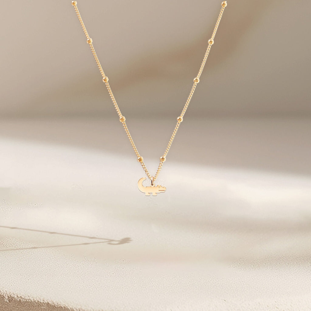 Alligator Necklace Crocodile 925 Sterling Silver Pendant