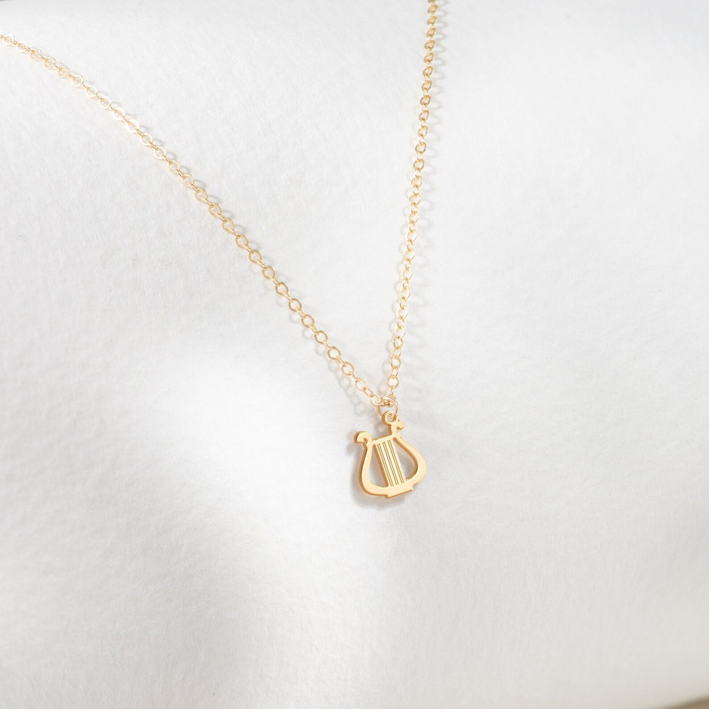 Harp Necklace Music 925 Sterling Silver Pendant