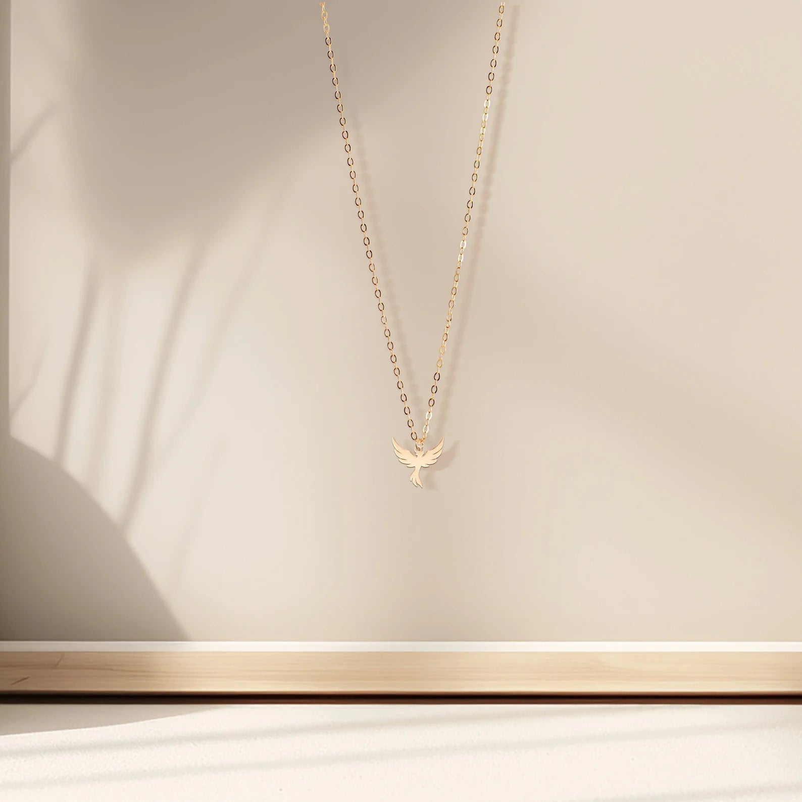 Phoenix Bird Dainty Charm 925 Sterling Silver Pendant