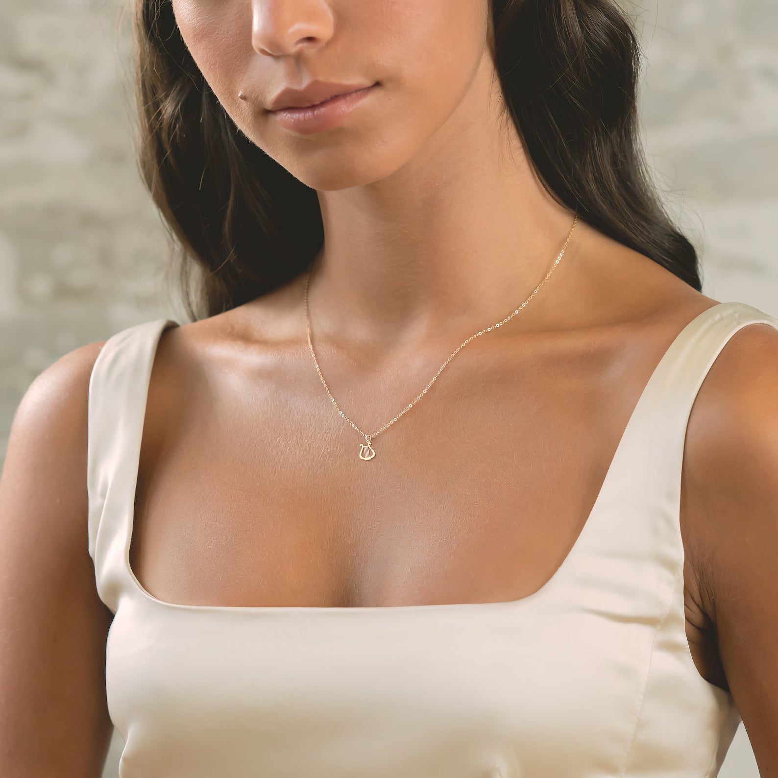 Harp Necklace Music 925 Sterling Silver Pendant