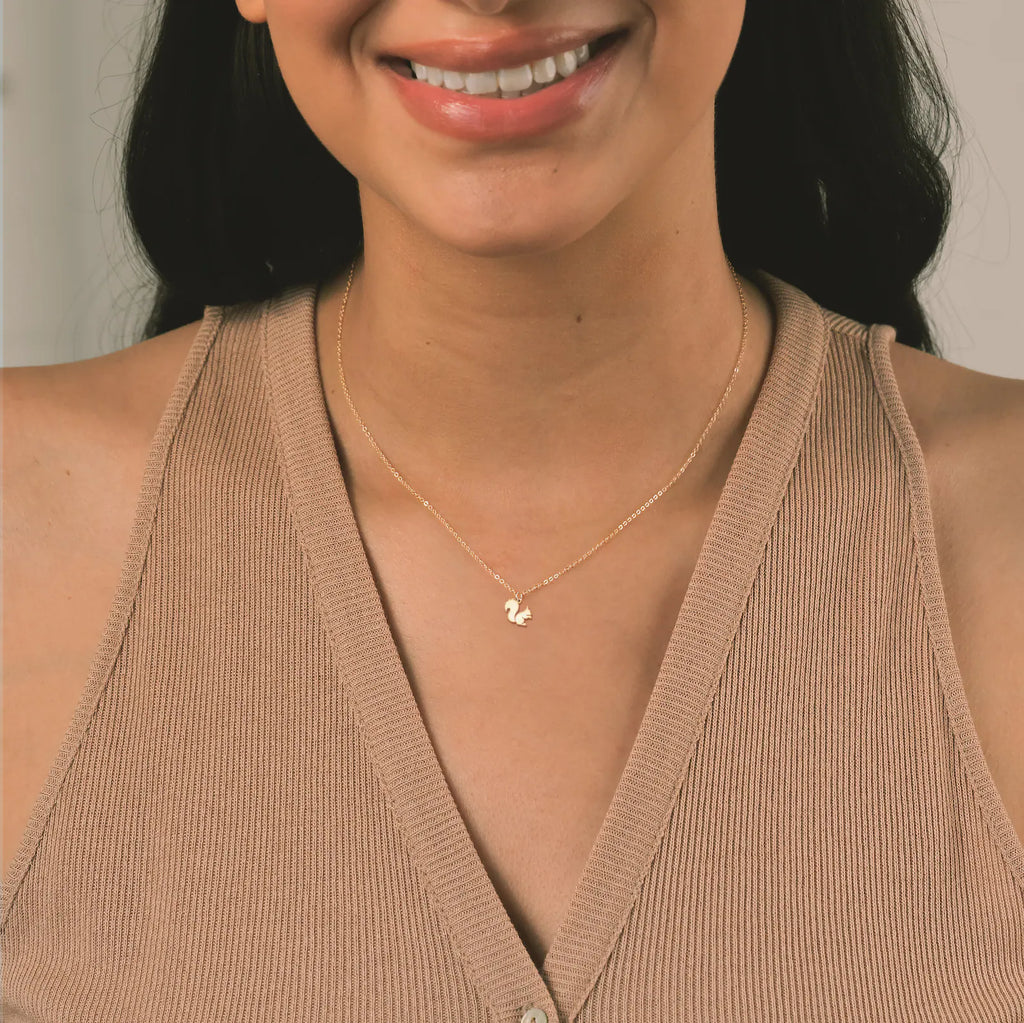 Squirrel Charm 925 Sterling Silver Pendant