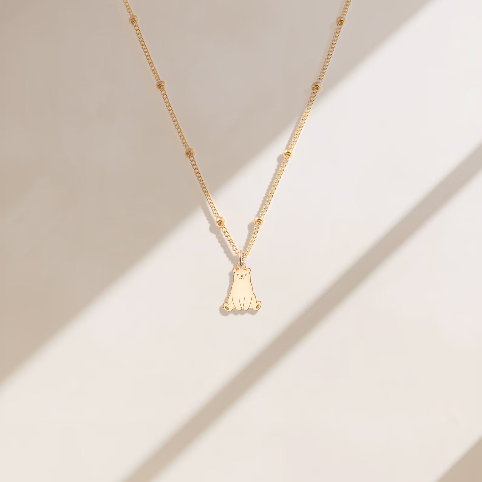 Seated Bear Charm 925 Sterling Silver Pendant