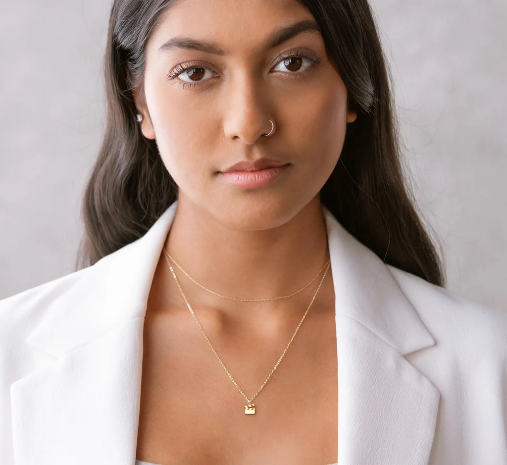 Movie Slate Pendant Clapper Board Charm 925 Sterling Silver Necklace