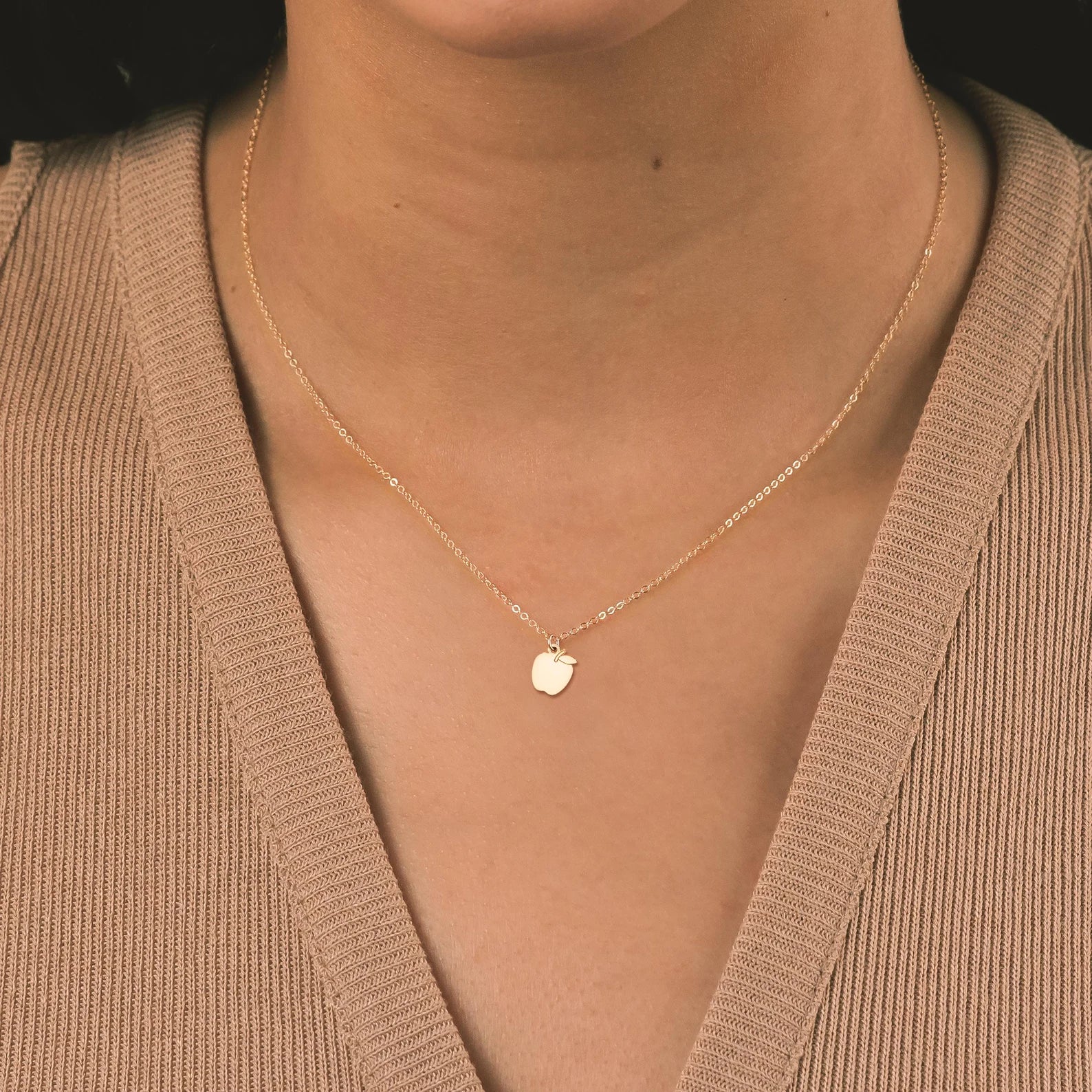 Apple Charm 925 Sterling Silver Pendant