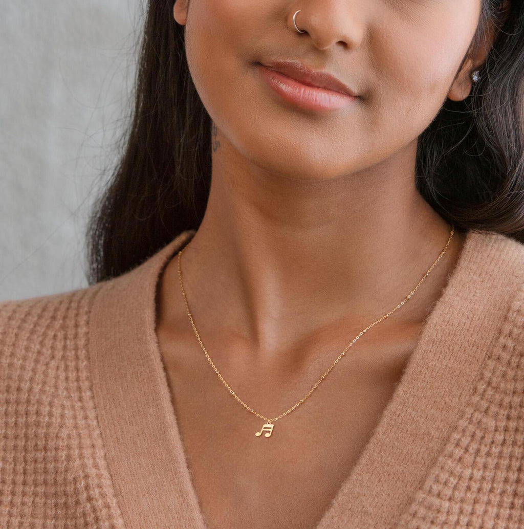 Music Note 925 Sterling Silver Pendant