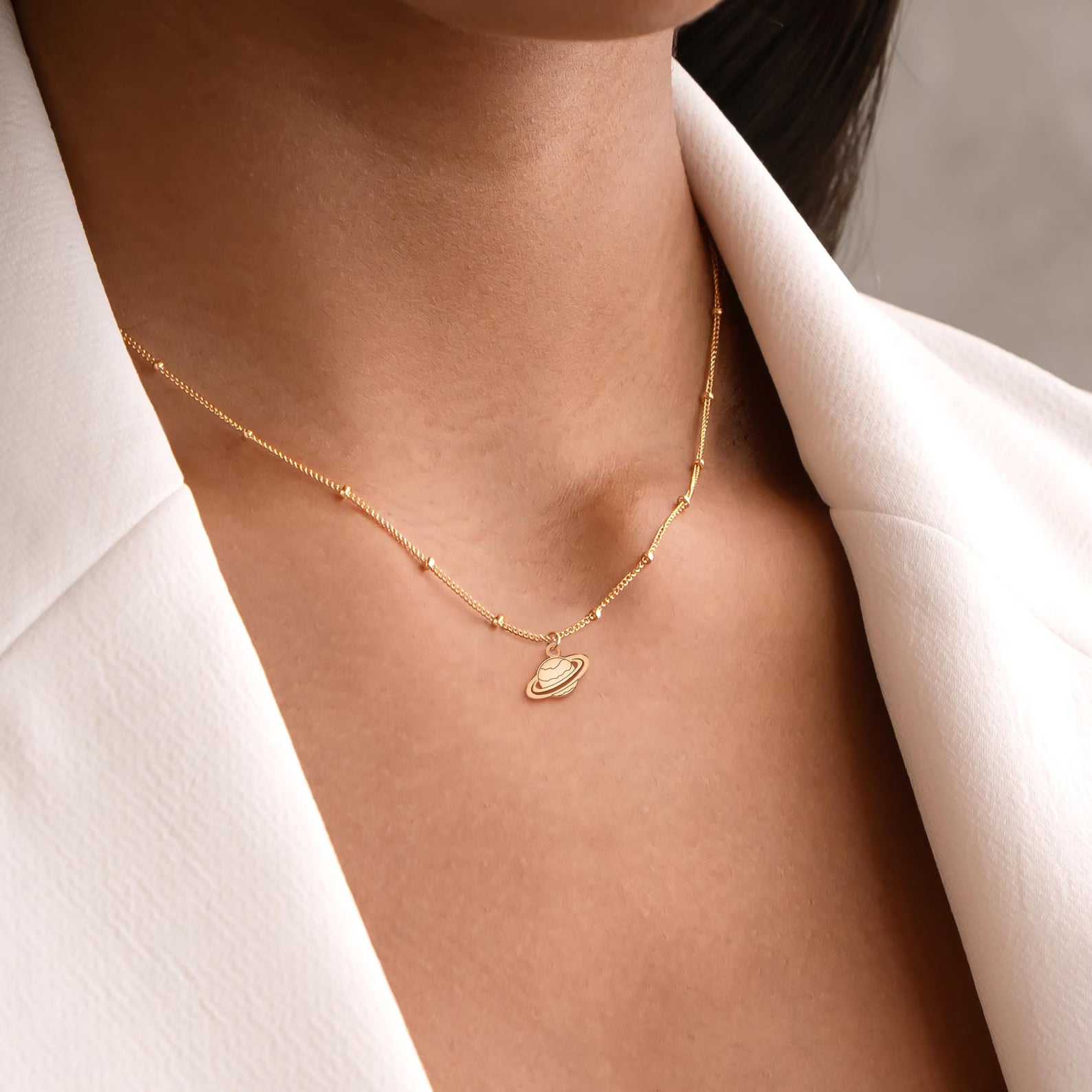 Saturn 925 Sterling Silver Pendant