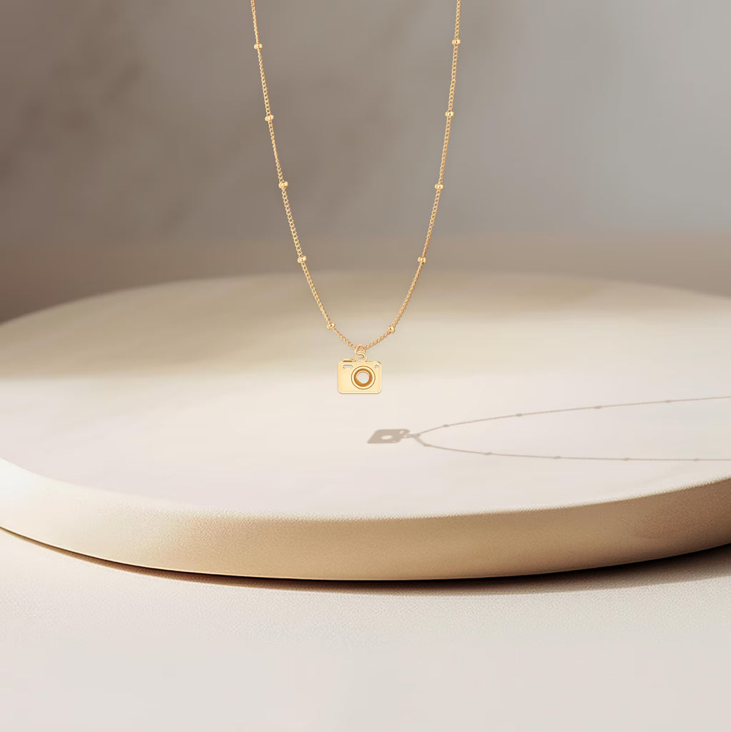 Camera Charm Photography 925 Sterling Silver Pendant