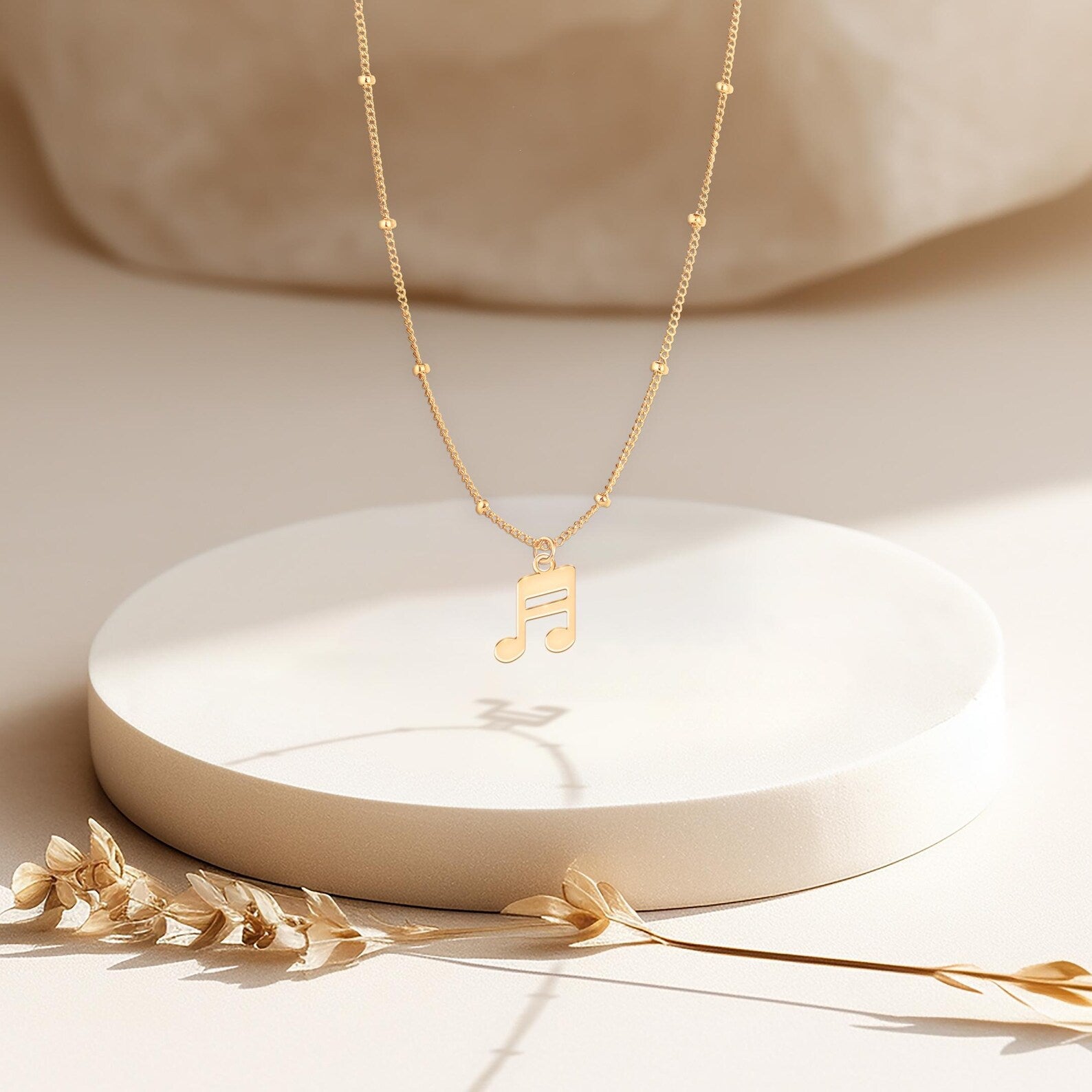 Music Note 925 Sterling Silver Pendant