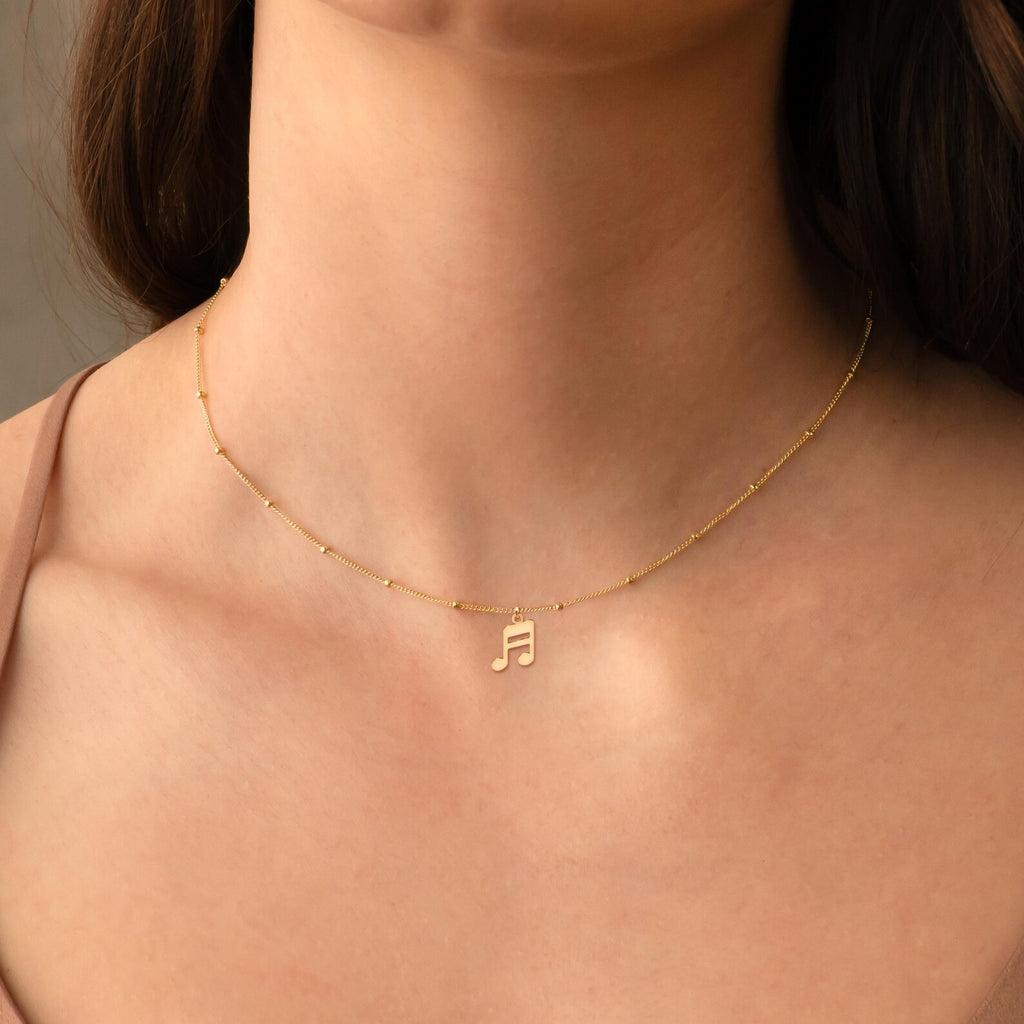 Music Note 925 Sterling Silver Pendant